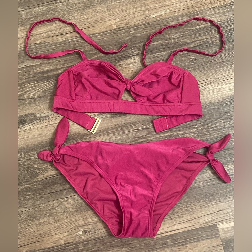 Hot pink bikini